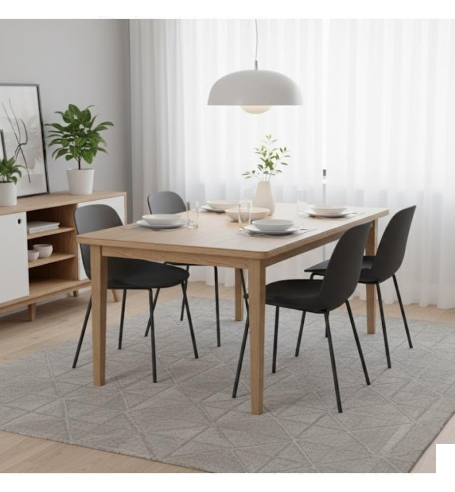 Lot de 4 chaises Eva en polypropylène 46x55x79 cm - Gris foncé