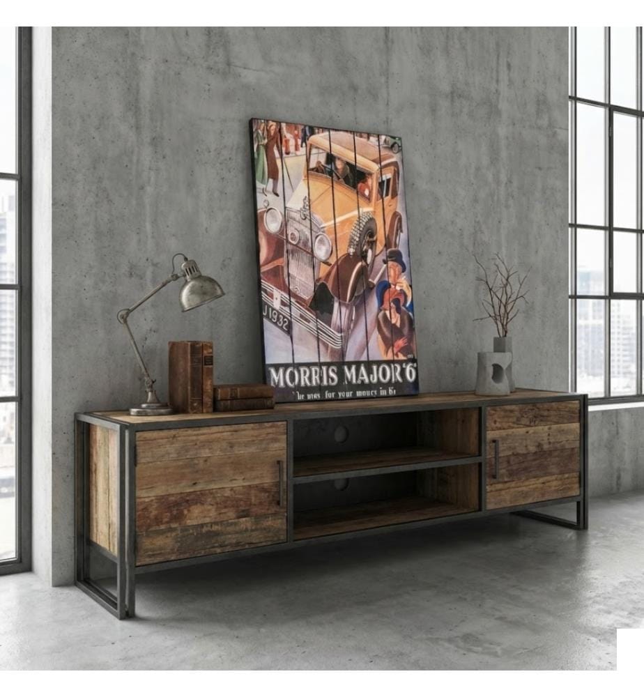 Poster Imprimé sur Bois 60 x 100 cm - Multicolore