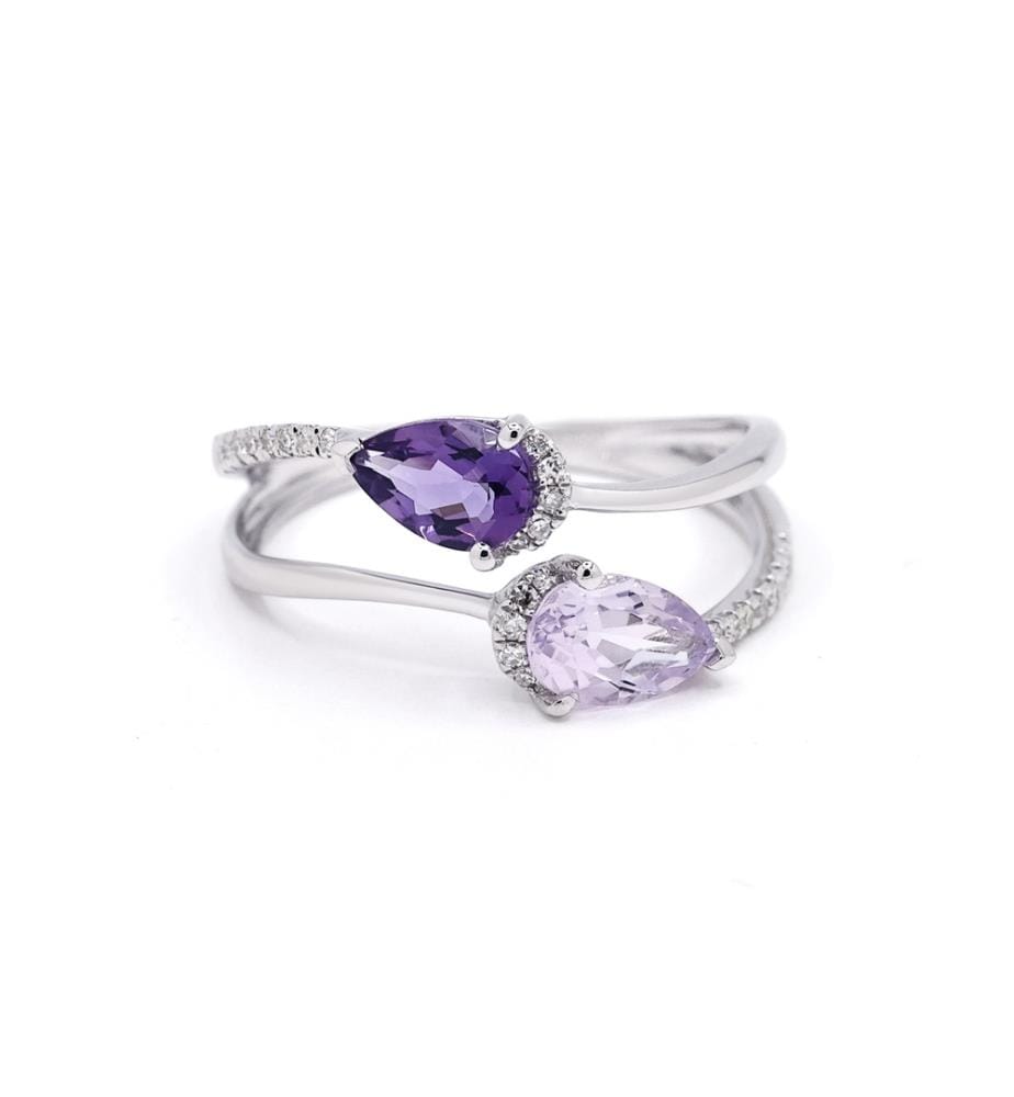 Bague Lauriane - Or Blanc 375/1000