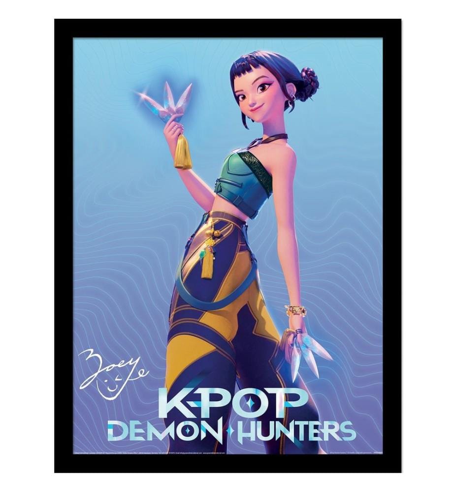 K-Pop Demon Hunters - Poster encadré motif Zoey