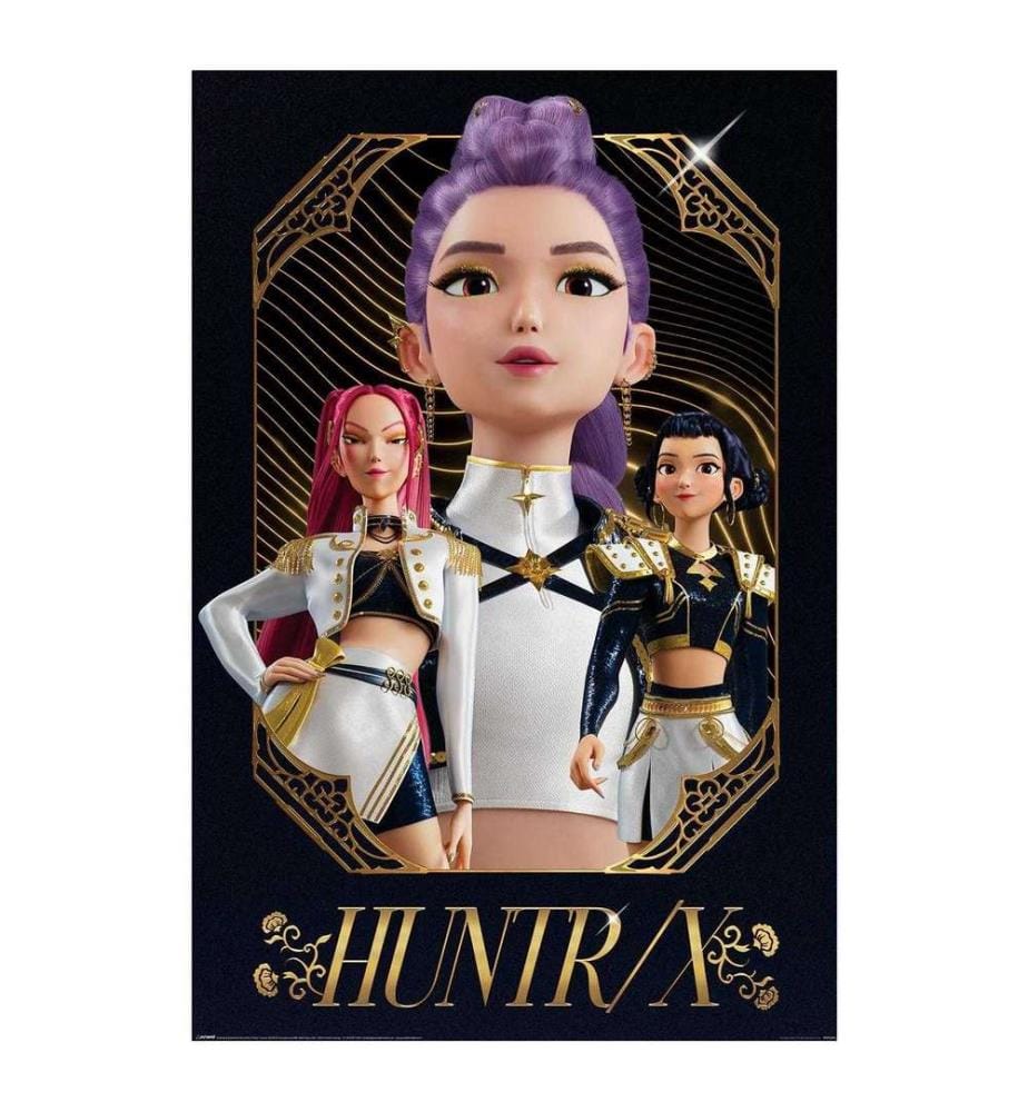 K-Pop Demon Hunters - Poster motif Huntr/X motif/style Longue GOLDEN