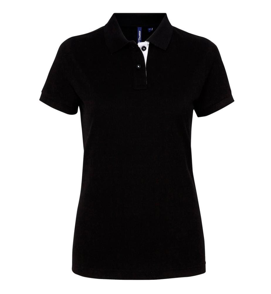 Asquith & Fox - Polo contrasté manches courtes - Femme