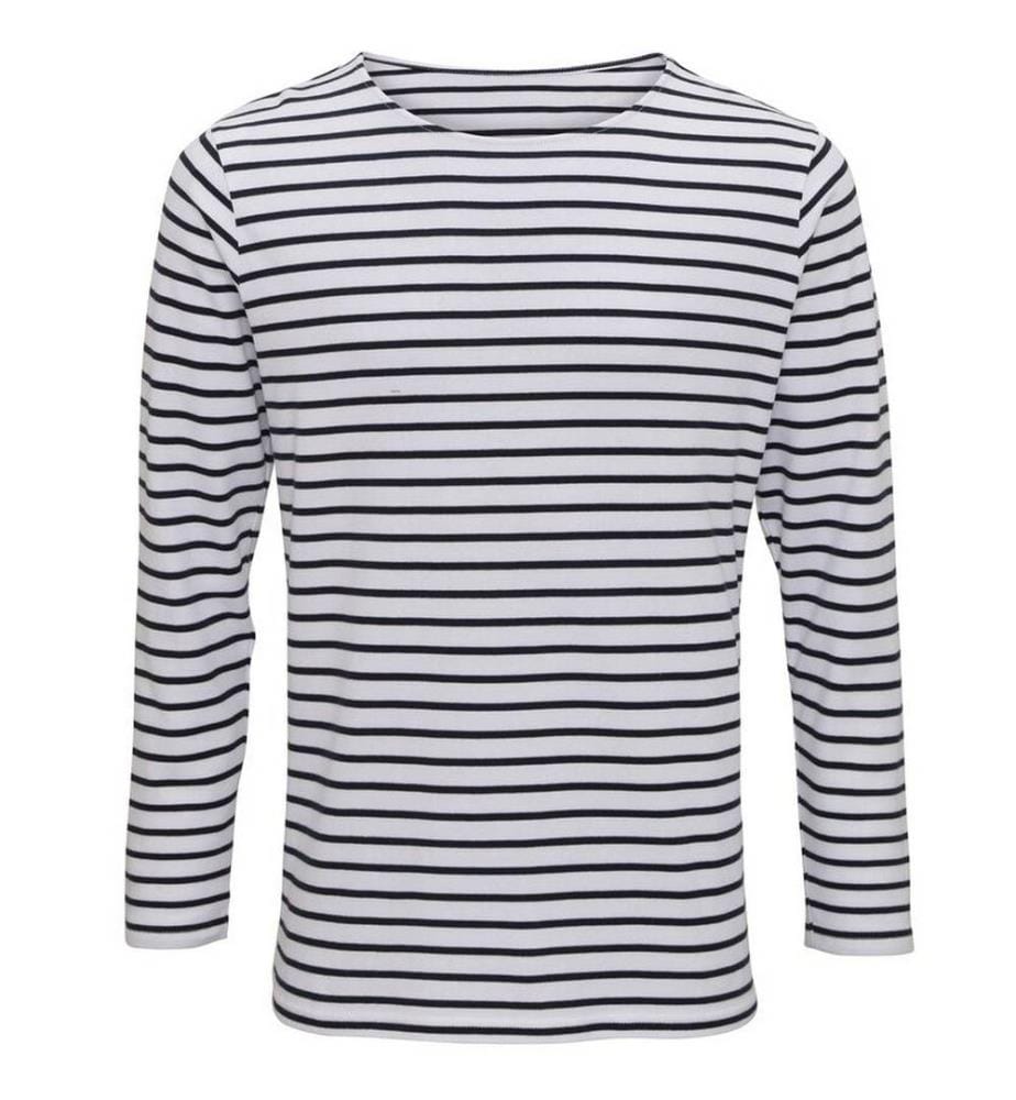 Asquith & Fox - T-shirt manches longues motif/style à rayures MARINIERE COASTAL - Homme