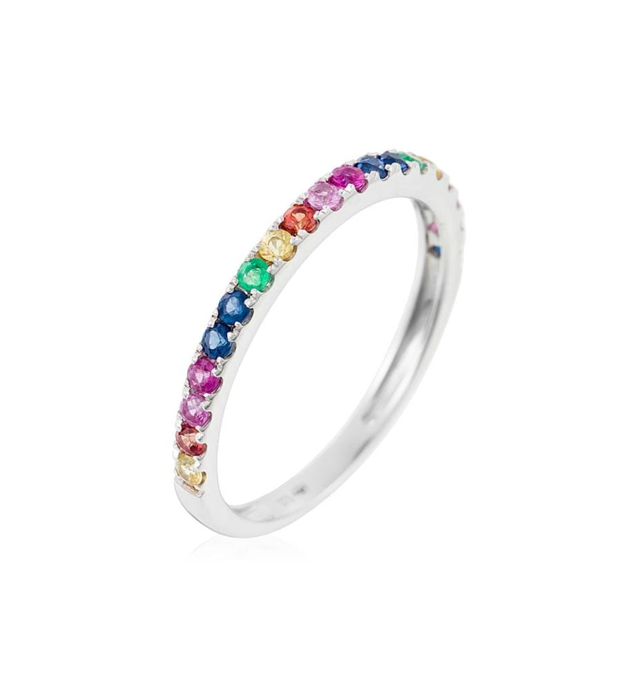 Bague Colorful love - Or Blanc
