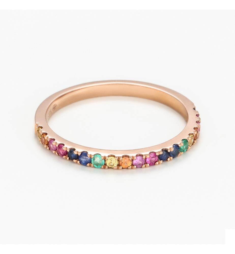 Bague "Colorful love" - Or Rose