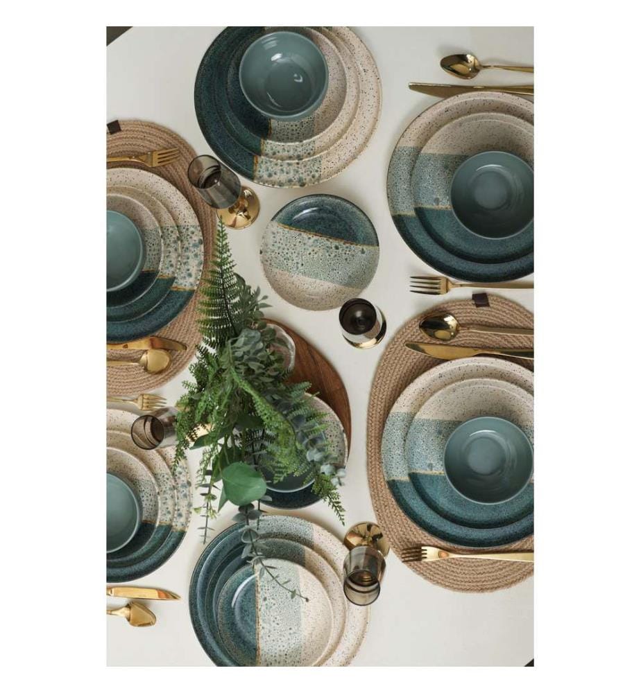 Service de table (24 pièces) - Vert crème