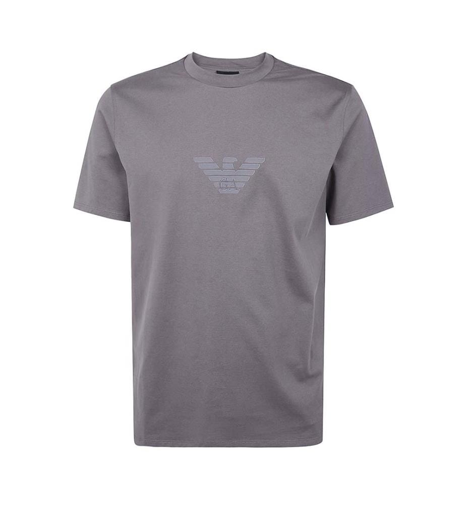 T-shirt à col rond - Gris