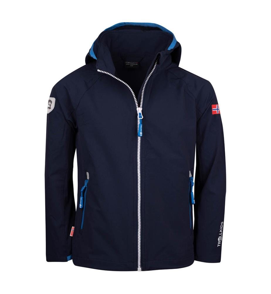 Veste Kvalvika pour Enfants - marine-blanc-bleu foncé