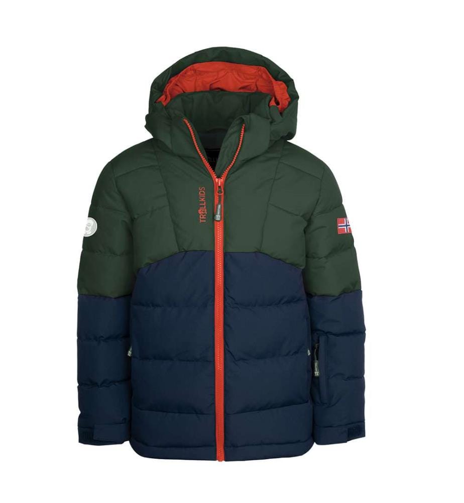 Doudoune Gryllefjord pour enfants - Vert et Marine et Orange