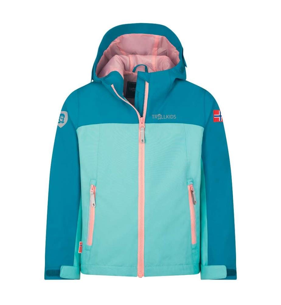 Veste imperméable Telemark - Harbor Blue & Aqua Haze & Peony Rose