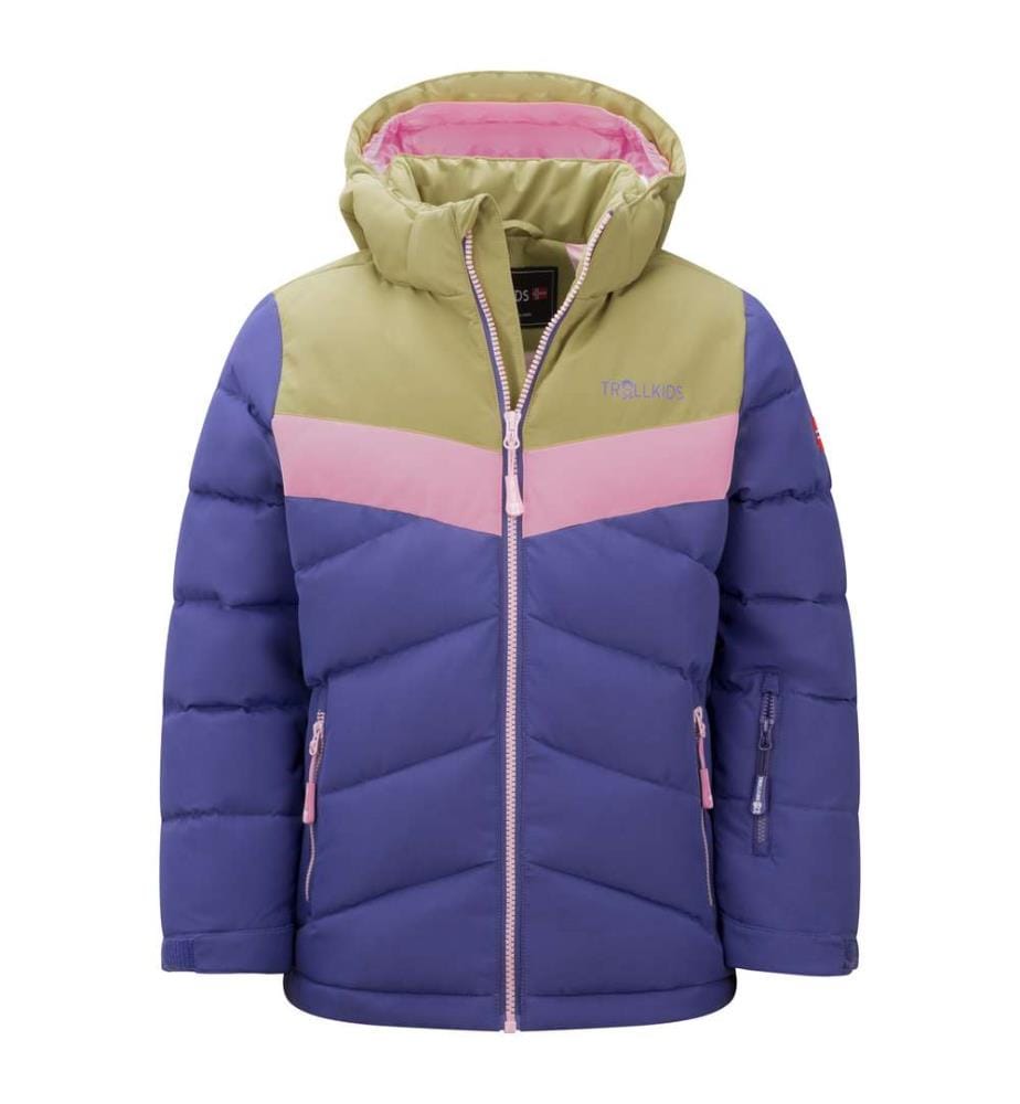 Veste Gryllefjord - Violet foncé/Vert lézard/Aurore rose