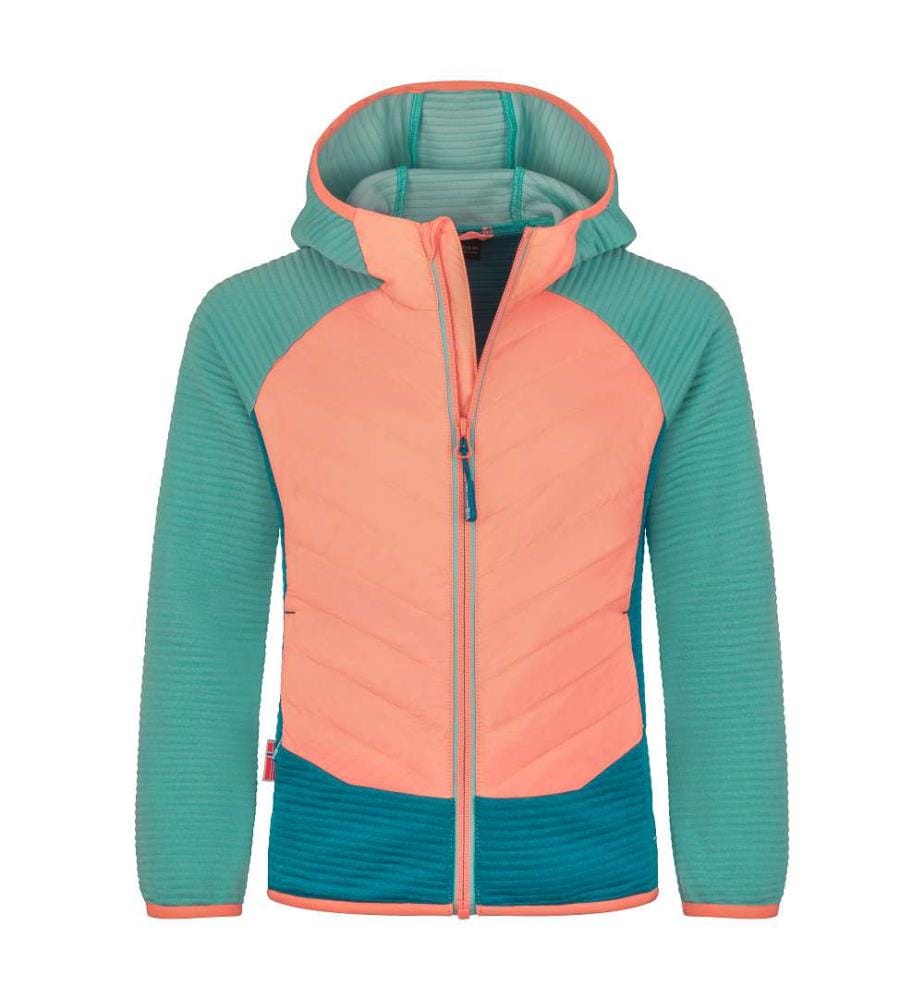 Veste polaire Sirdal - Aqua Haze & Harbor Blue & Mellow Peach