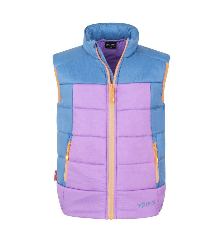 Gilet Hardanger - sorbet violet, bleuet et brume corail