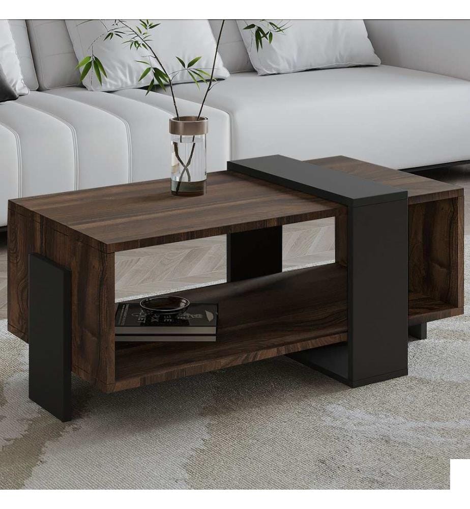 Table basse - Noyer / Anthracite