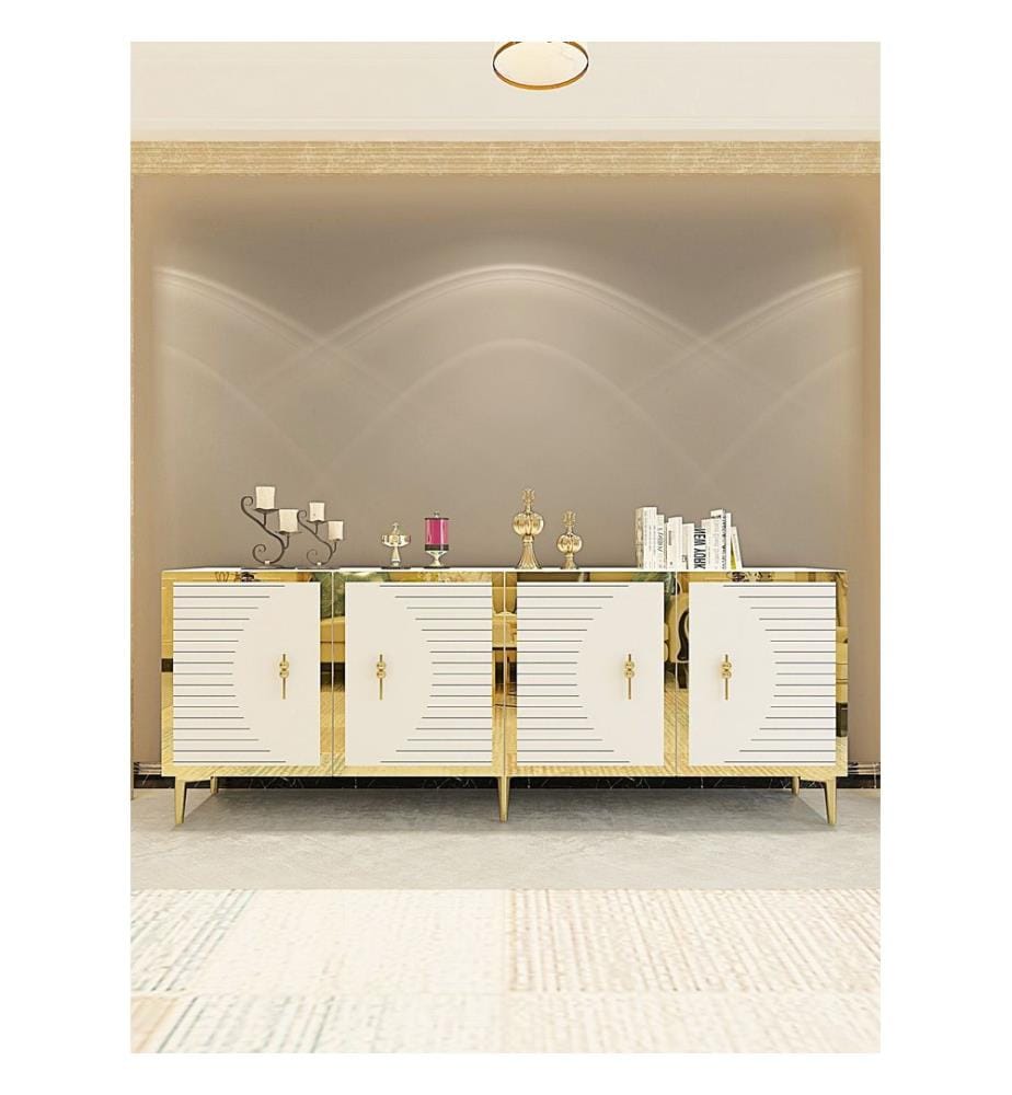 Console - Blanc / Or