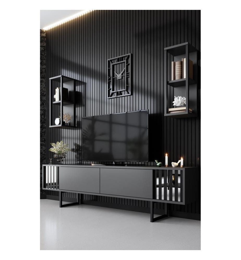 Meuble TV - Anthracite / Noir
