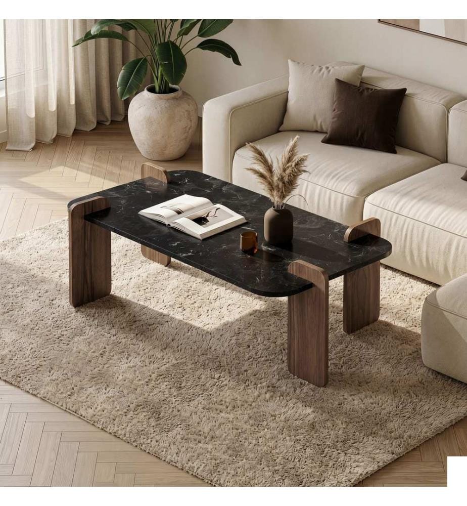 Table basse - Marbre Gordion / Gris