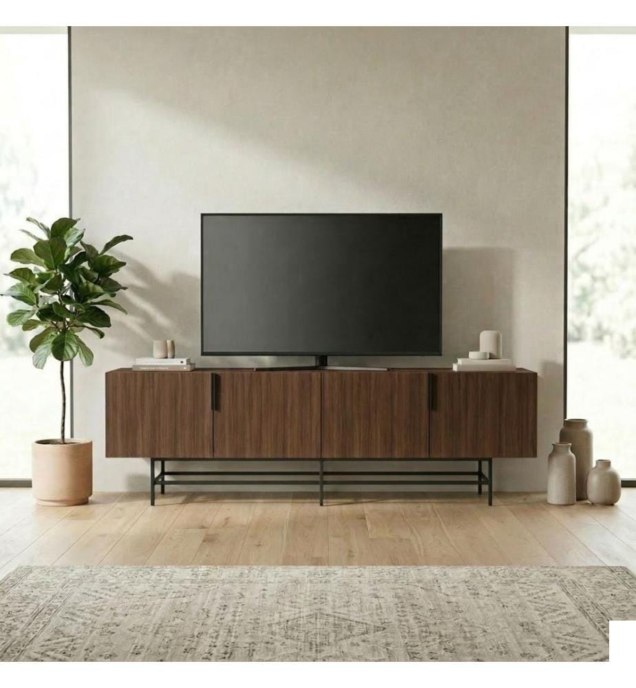 Meuble TV - Noyer Milano / Noir