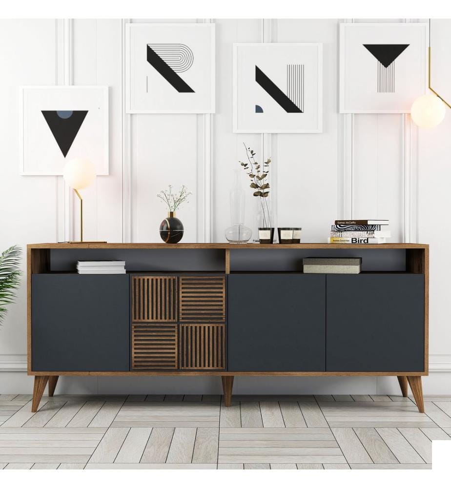 Console - Noyer / Anthracite