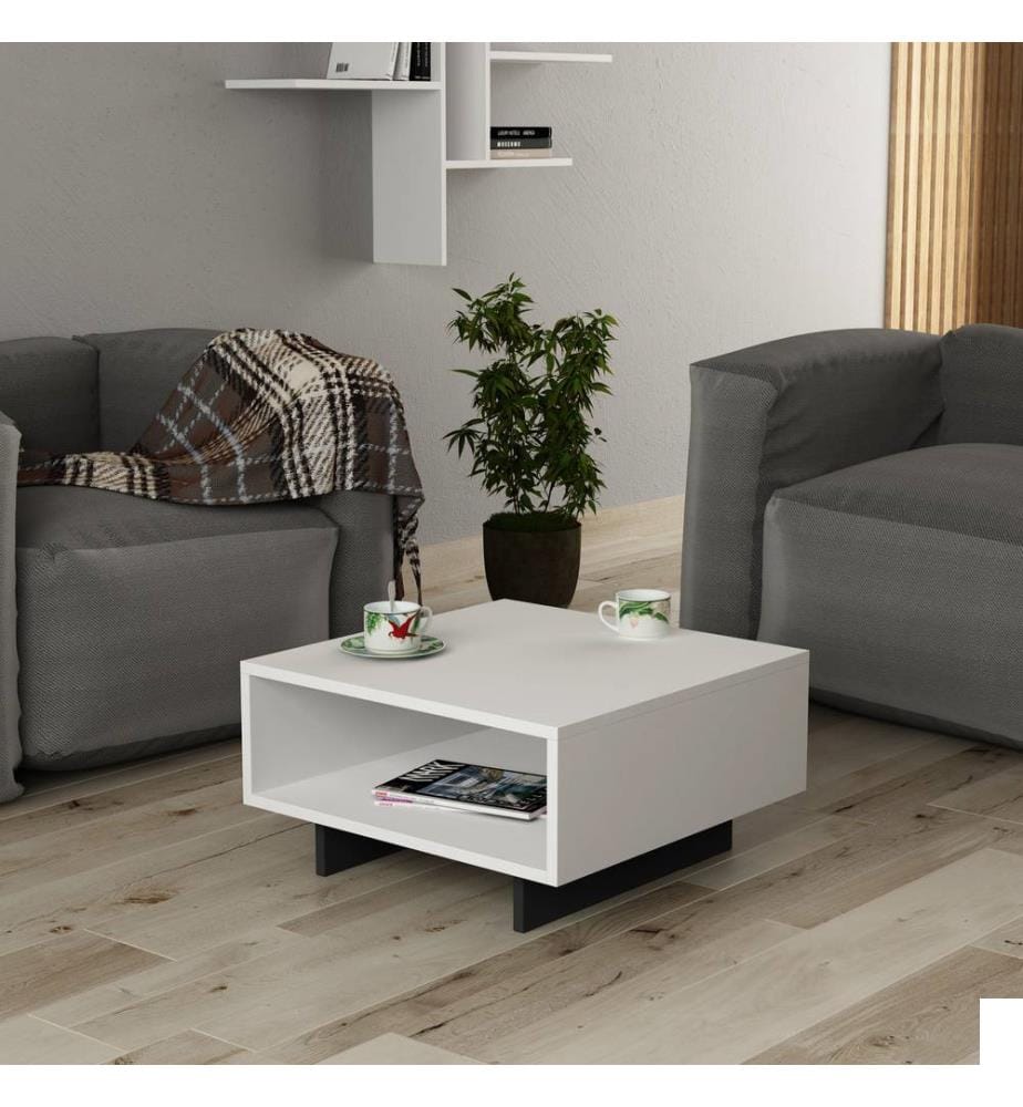 Table basse - Blanc / Anthracite