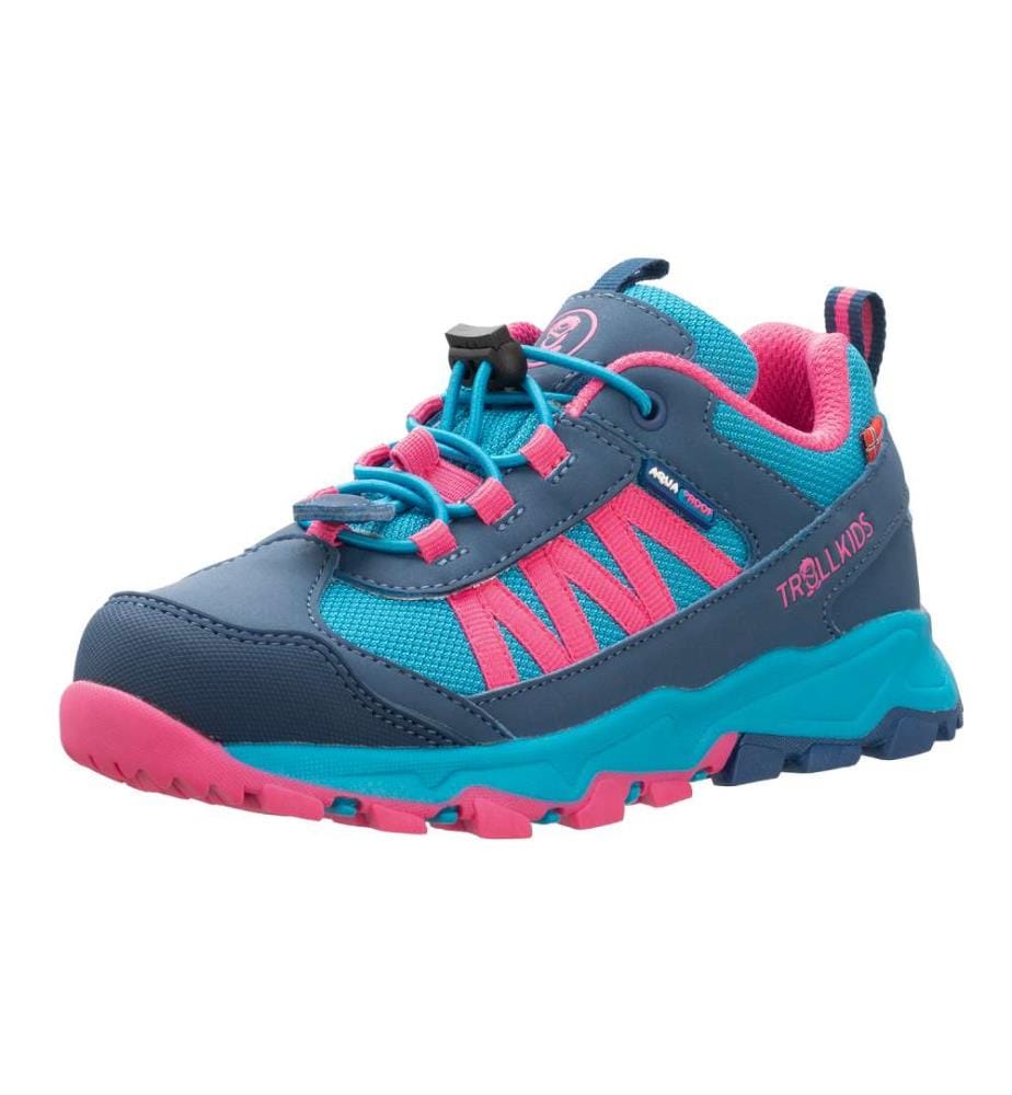 Chaussures de Randonnée Tronfjell Hiker Low - turquoise foncé et magenta clair