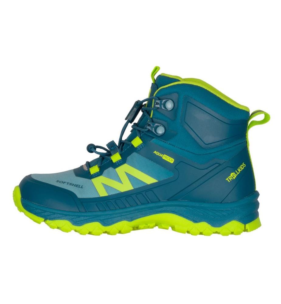 Sirdal Hiker Shoes Mid - essence et bleu dauphin et citron vert