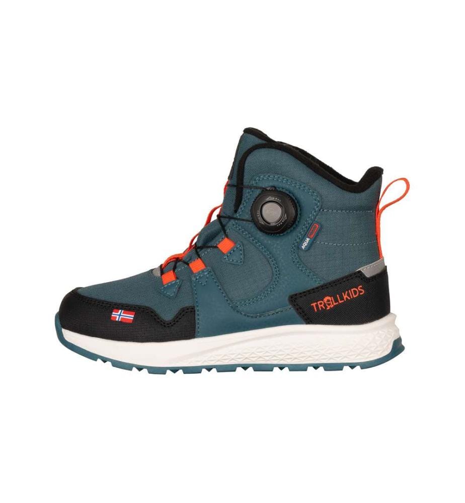 Chaussures d'hiver imperméables - bleu orageux/noir/orange flamme