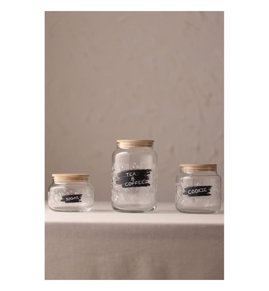 Lot de bocaux (3 pièces) - Transparents