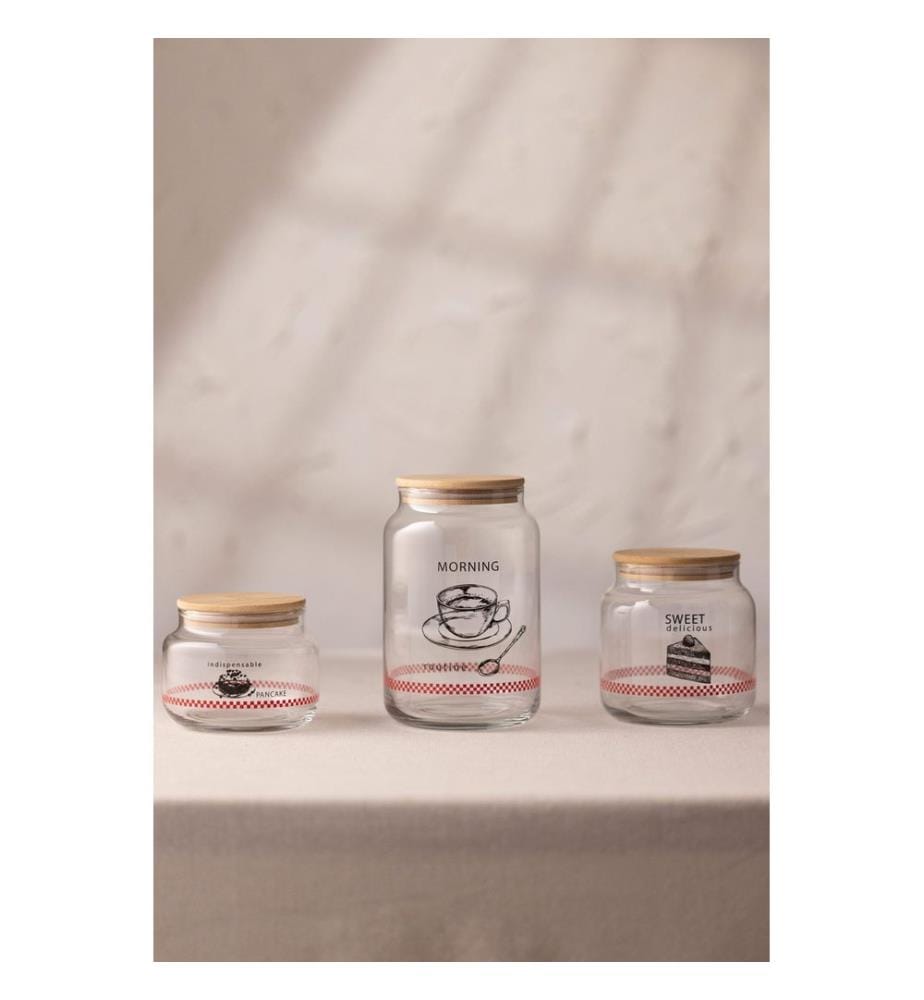 Lot de bocaux (3 pièces) - Transparents