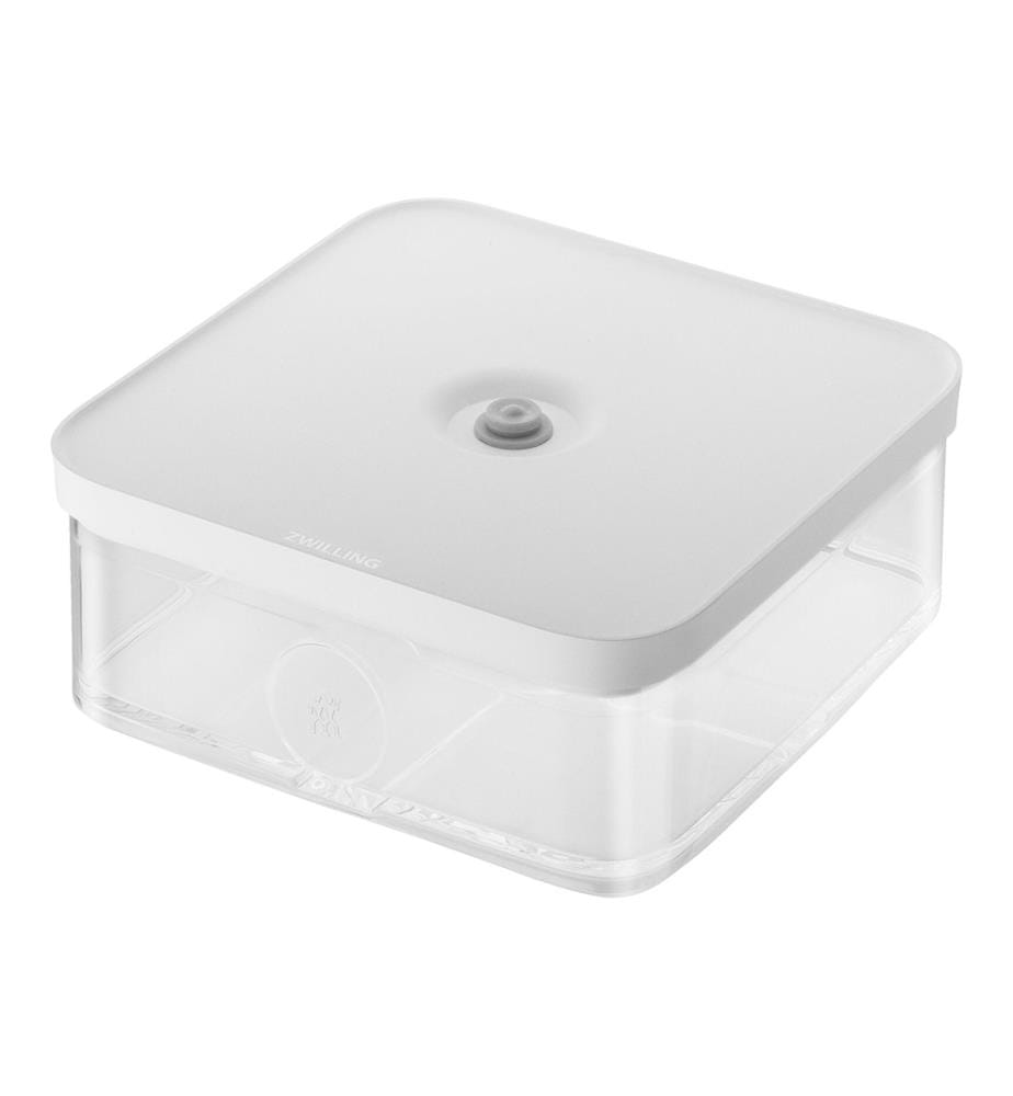 Cube Box L, 7.6 x 21.4 x 21.4 cm, 1.6L -Transparent Et Blanc