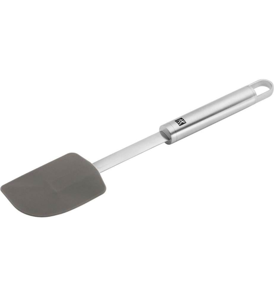 Spatule à pâte, silicone - 28.5cm - Noir et Argenté