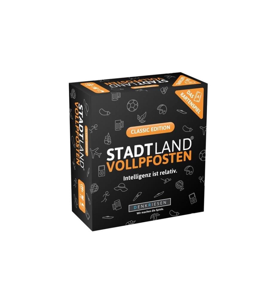 Jeu de société Denkriesen STADT LAND VOLLPFOSTEN  Le jeu de cartes Classic
