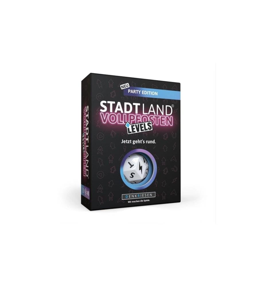 Denkriesen Jeu de Société Stadt Land Vollpfosten Levels Party Edition -DE-