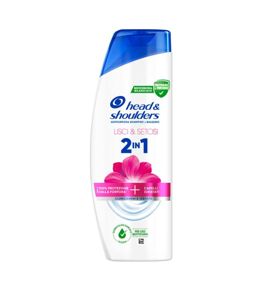 Head & Shoulders Shampoing Liquide 330ml 2 In 1 Lisci & Setosi