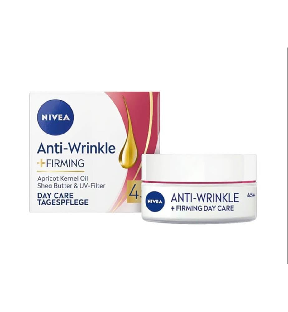 6 crèmes pour le visage de 50 ml, anti-rides, raffermissantes  SPF 45+ à l'huile de noyau d'abricot et au beurre de karité