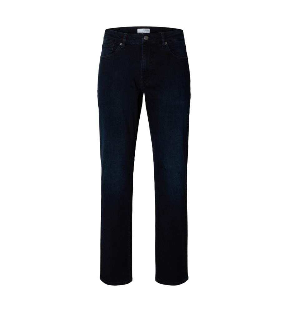 Jean droit - Denim bleu-noir
