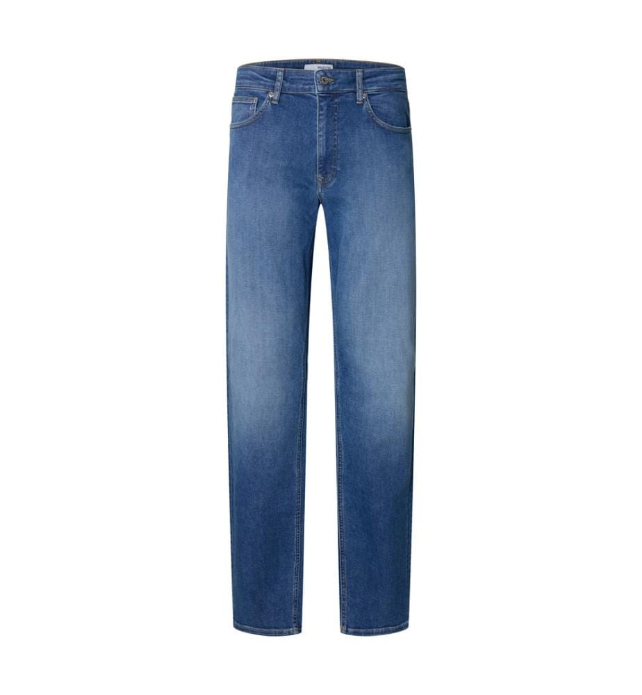 Jean droit - Denim bleu moyen