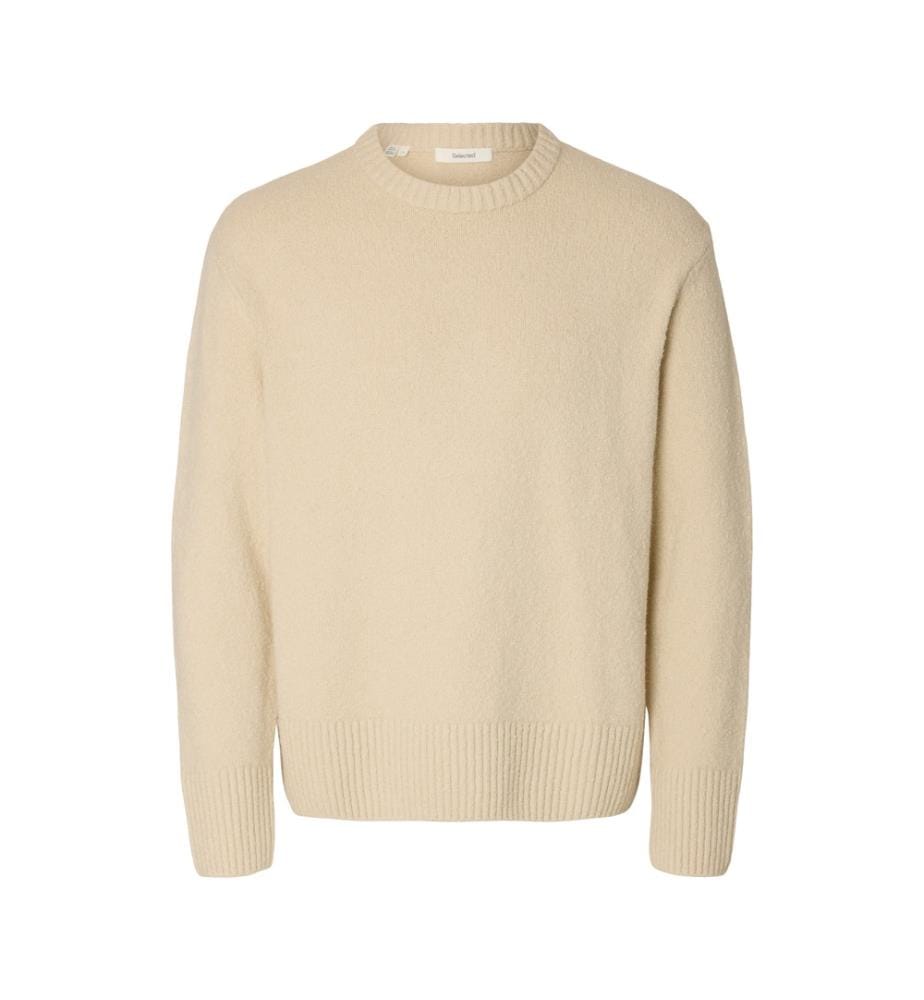 Pull col rond - Beige avoine