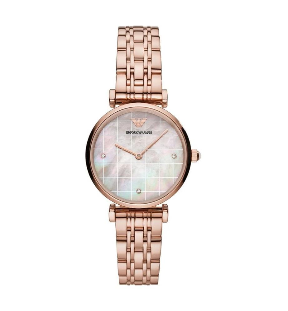 Montre à quartz en acier inoxydable « Rose » - 32 mm