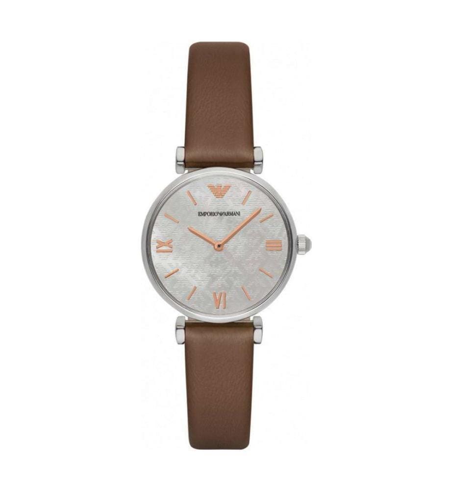 Montre à Quartz Argenté et Marron AR1988 - 32 mm