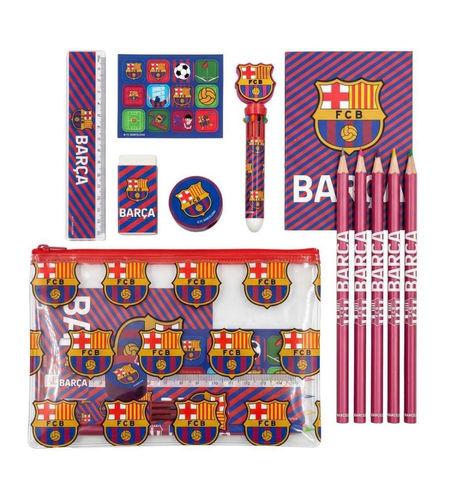 Coffret de fournitures scolaires Eva FC Barcelone