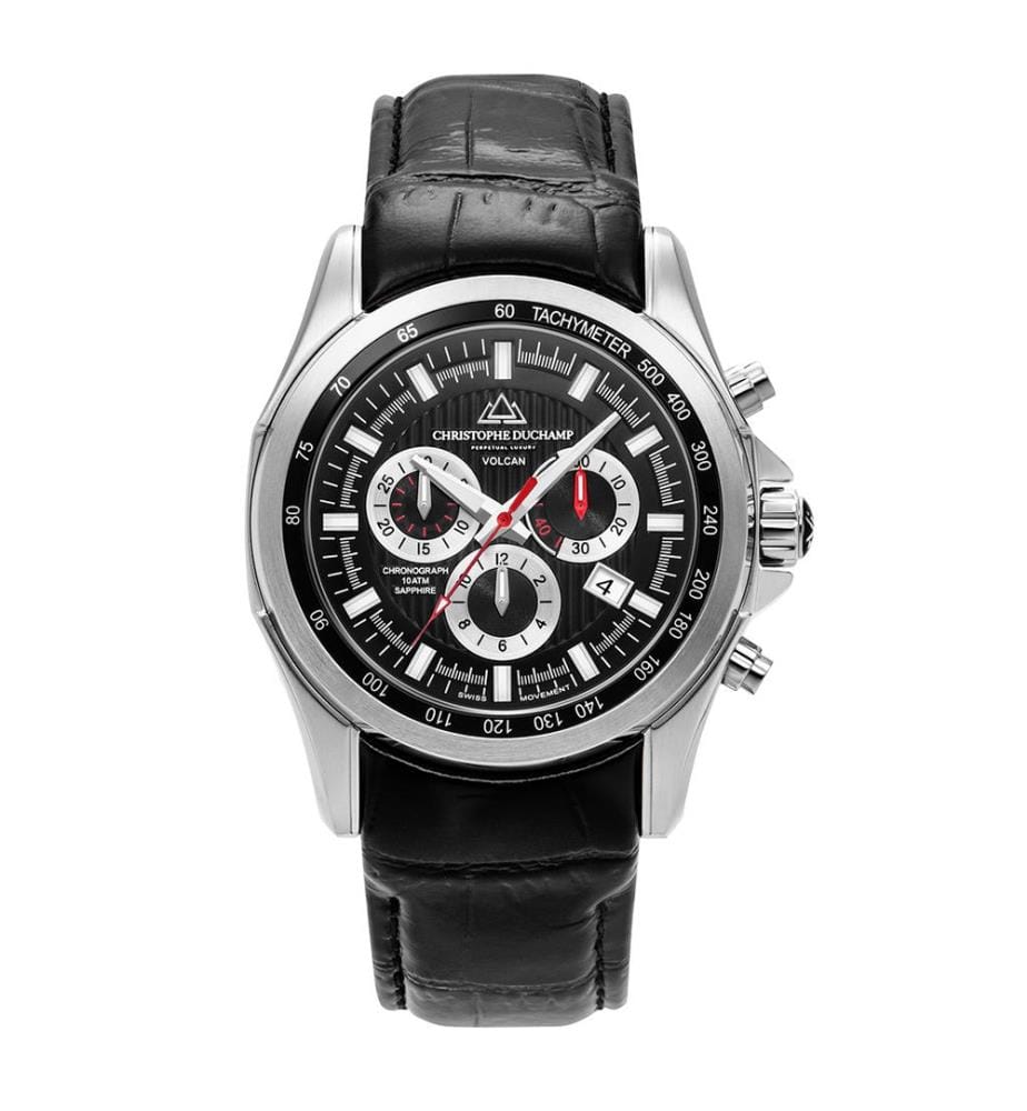 Montre à Quartz Volcan - Noir - 44 mm