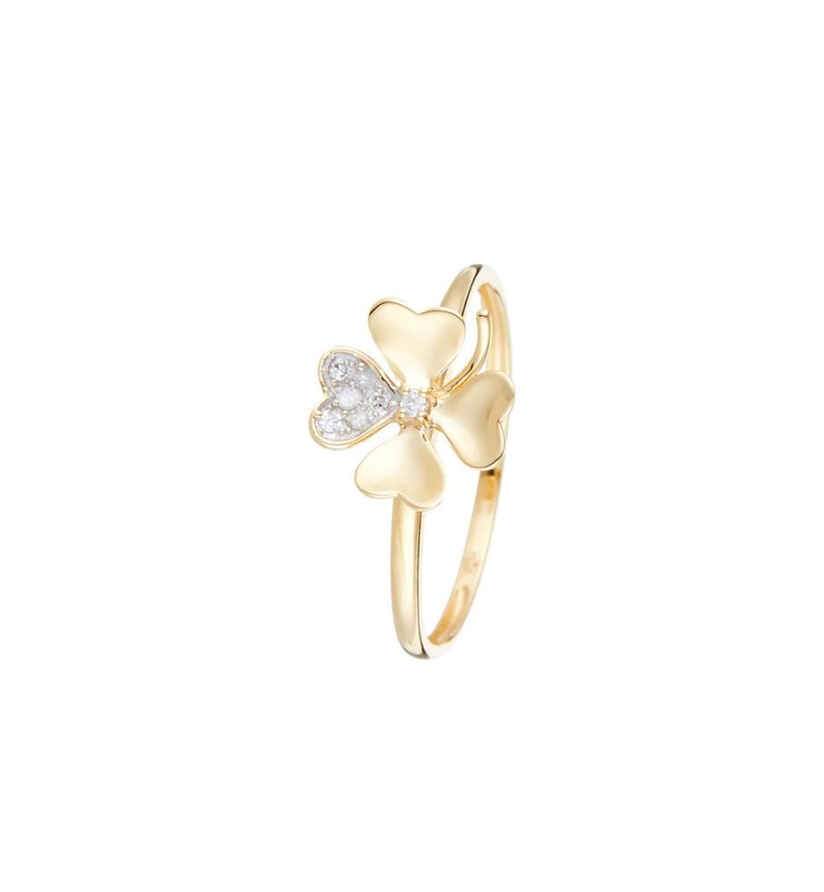 Bague Dites-le avec une Fleur - Or Jaune 375/1000