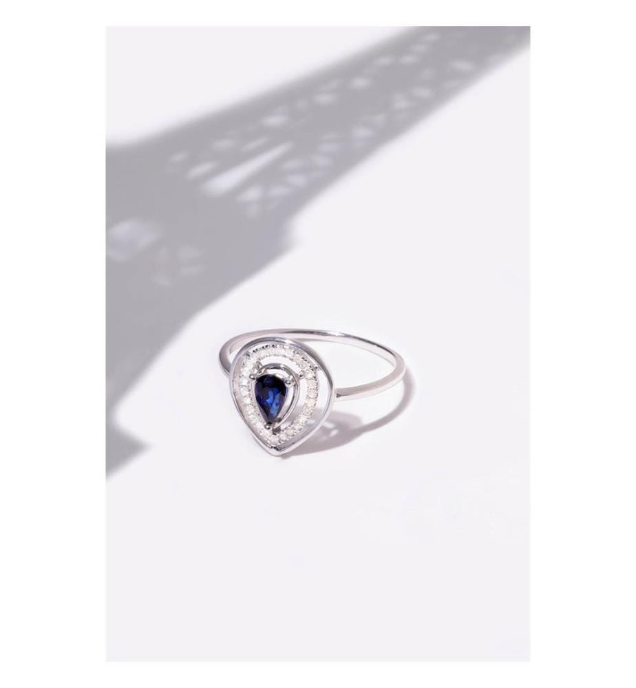 Bague Océane - Or Blanc 375/1000