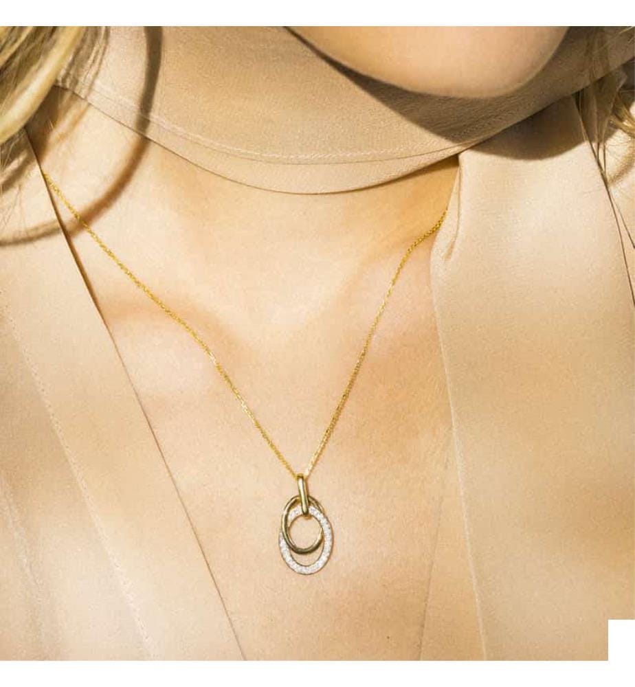 Pendentif Double jeu - Or Jaune 375/1000