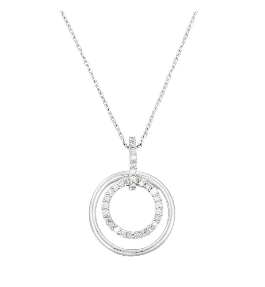 Pendentif Takhli - Or Blanc 375/1000
