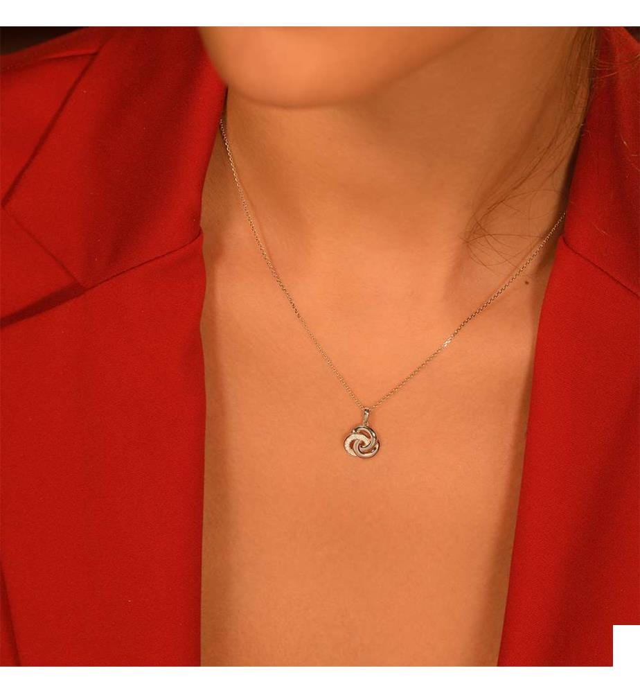 Pendentif Trior - Or Blanc 375/1000
