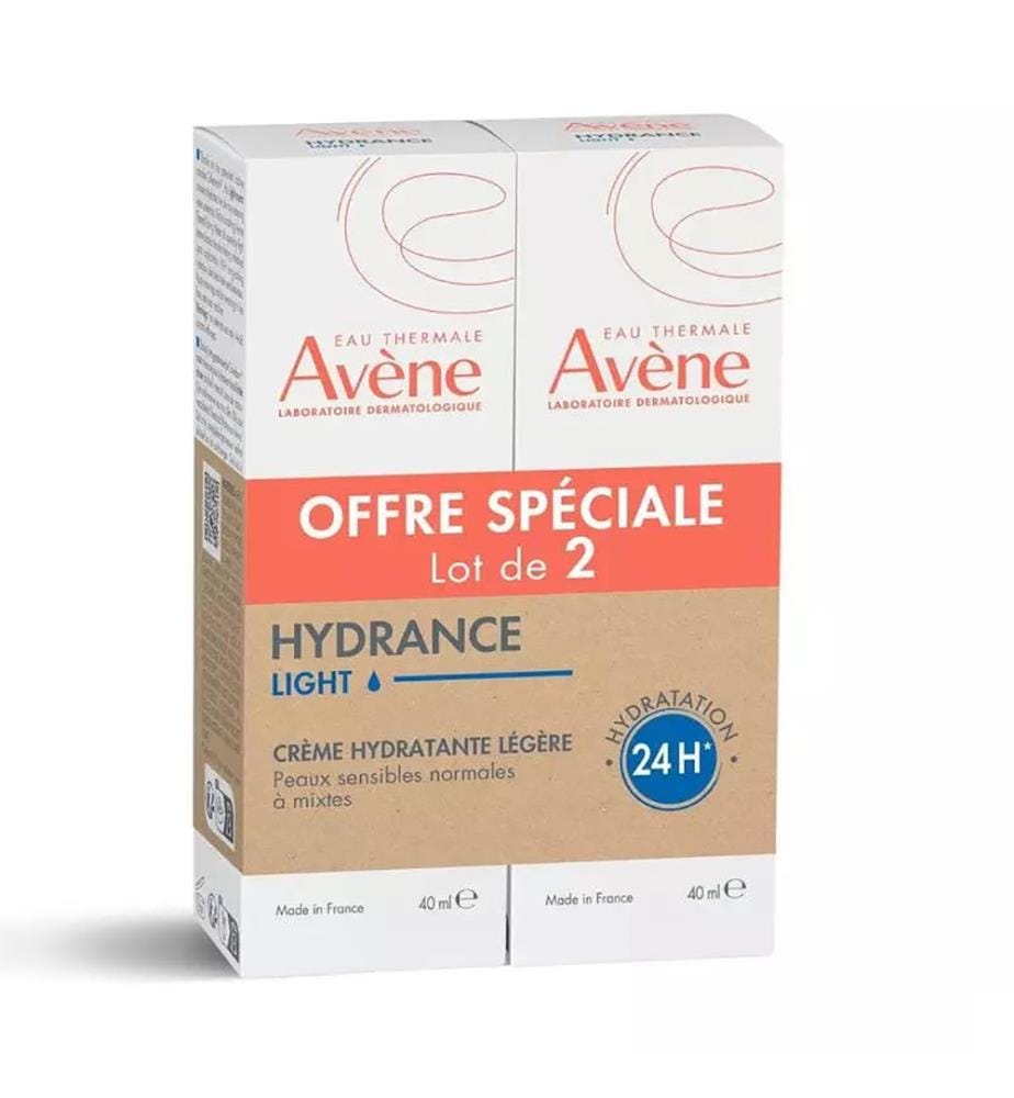 Émulsion hydratante légère Duo - 2 × 40 ml