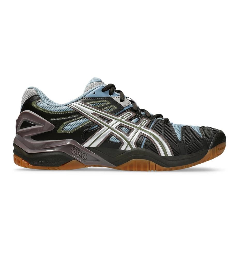 Baskets Gel Resolution 5 - Noir, Argent et Bleu
