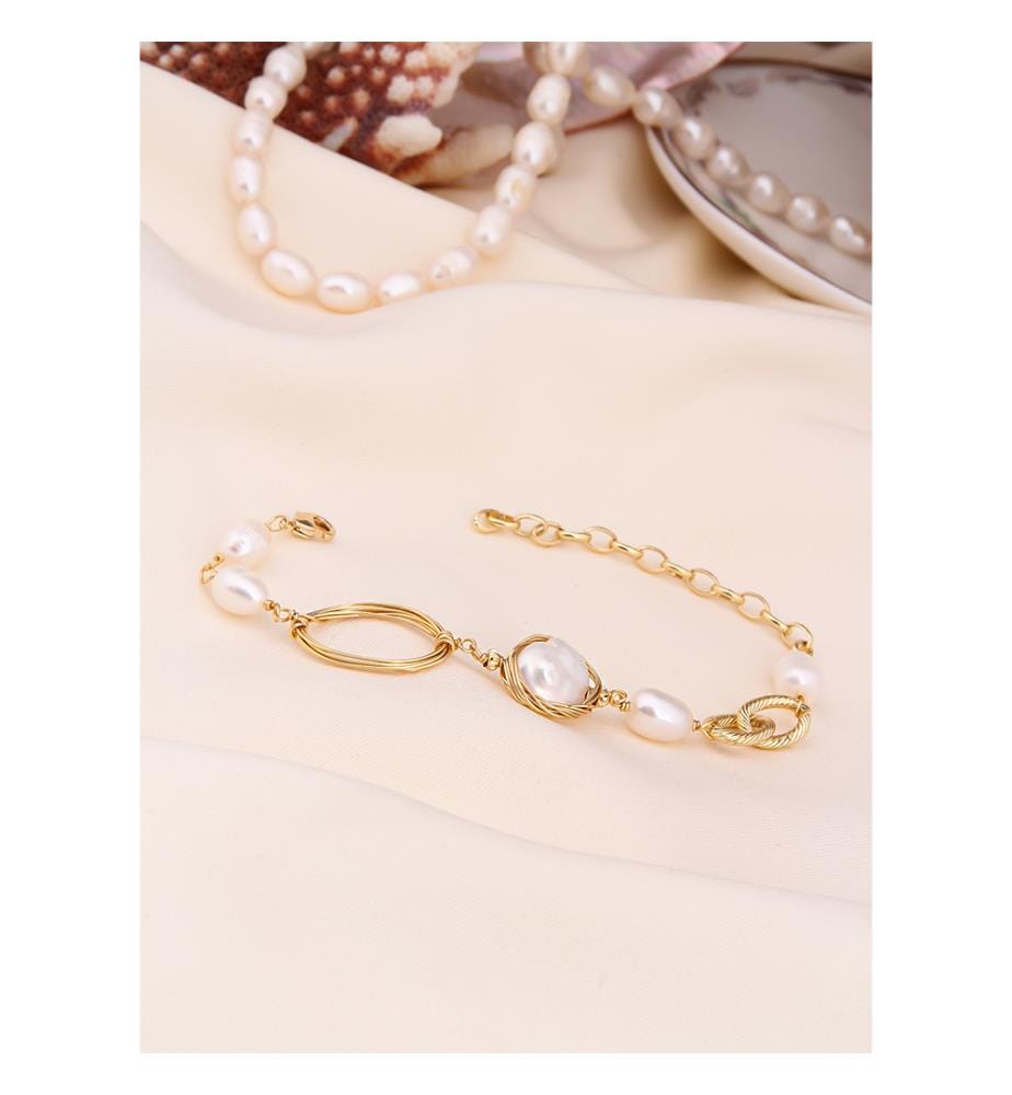 Bracelet en perles - Blanc